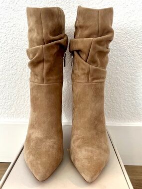 Vince Camuto Sonbela Suede Boot in Tan, Women's 8.5